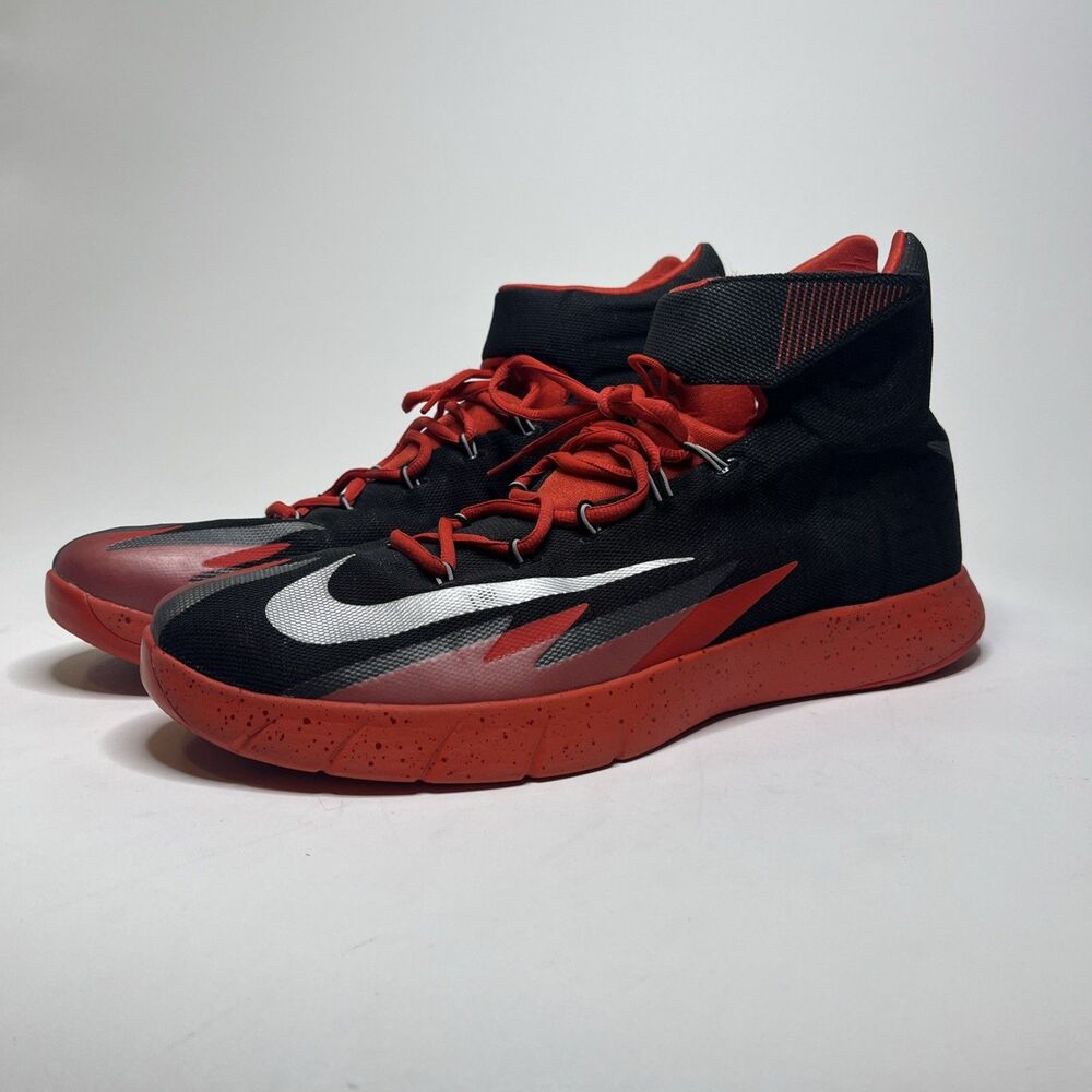 Nike Zoom HyperRev 2014 Black Silver Crimson Basketball Shoes Men’s 15